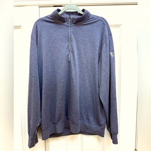 DONALD ROSS 3/4 length pullover golf sweater.. Long sleeved . Blue. XL . WCC